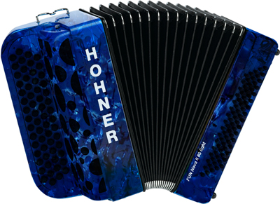 Hohner HOA7004 Accordeon, Fun Nova II 80 light, Donkerblauw, B-Griff