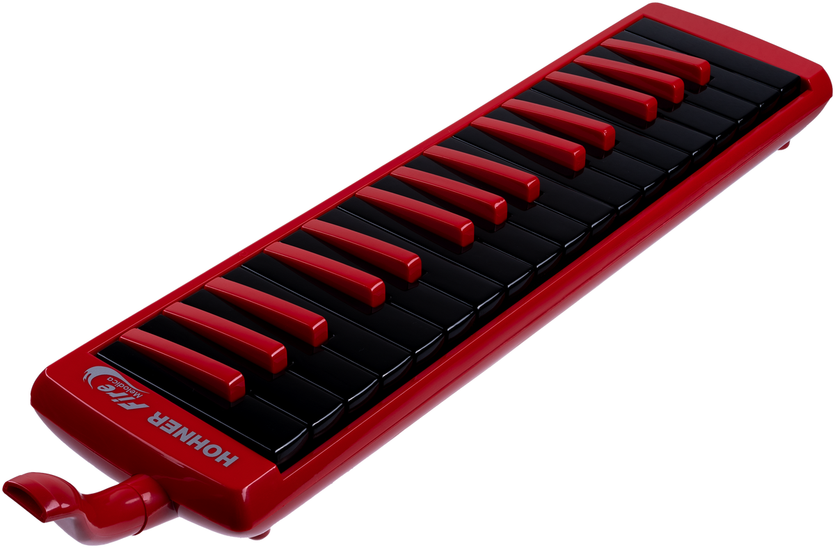 Hohner HOC9432174 Melodica, Student 32, “Fire”, Rood, zwarte toetsen