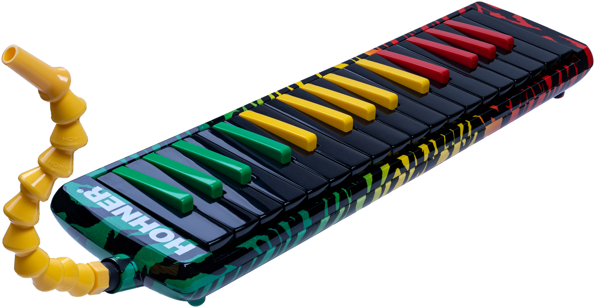 Hohner HOC944013 AirBoard, Rasta 32, Blow Flow-mondstuk, softcase