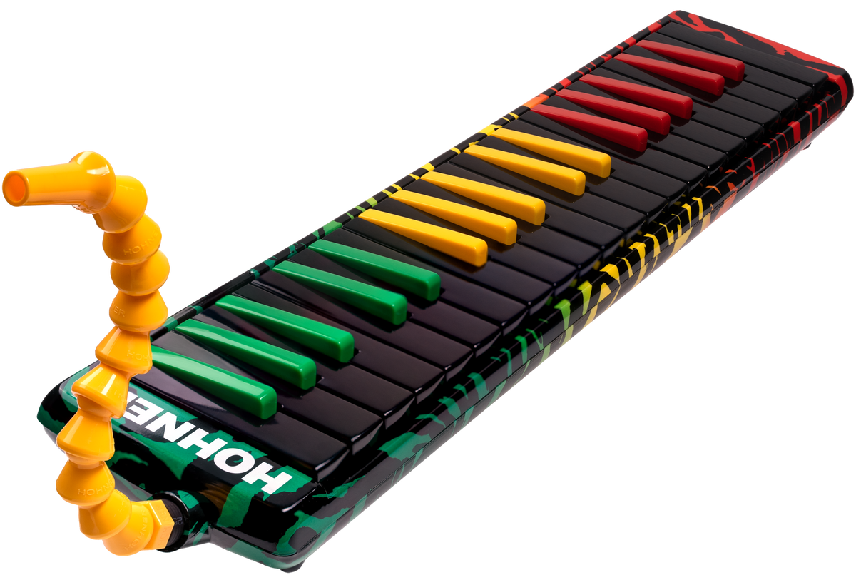 Hohner HOC944513 AirBoard, Rasta 37, Blow Flow-mondstuk, softcase