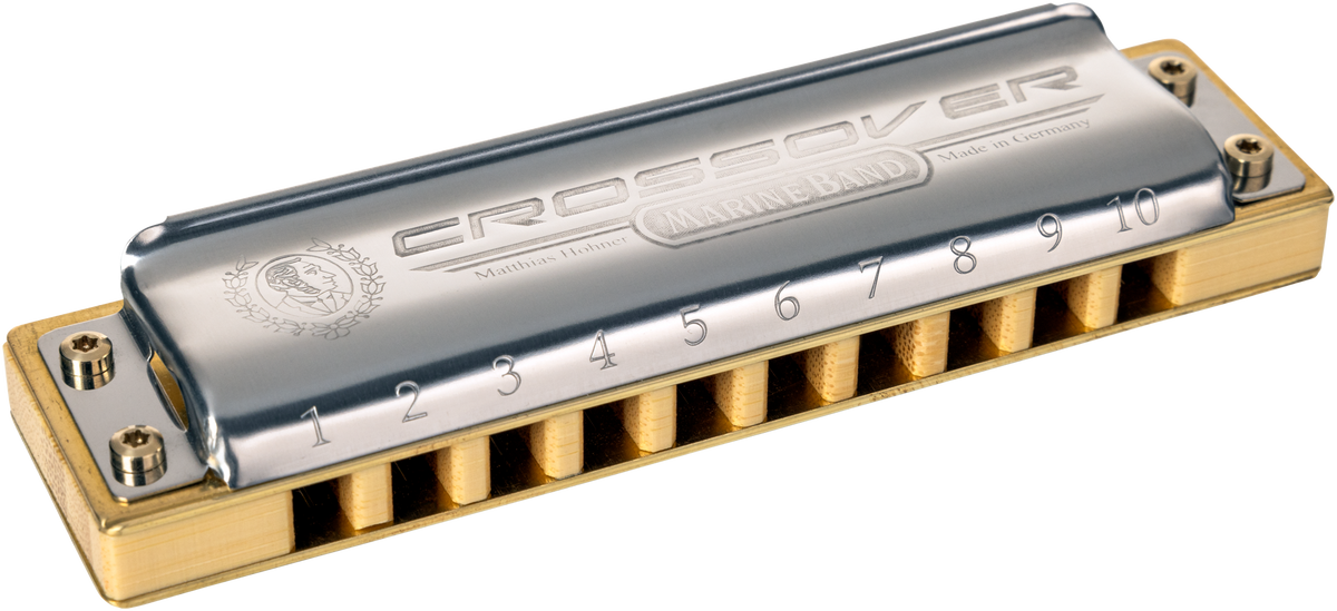 Hohner HOM2009186P Mondharmonica, Marine Band - Crossover, G-hoog