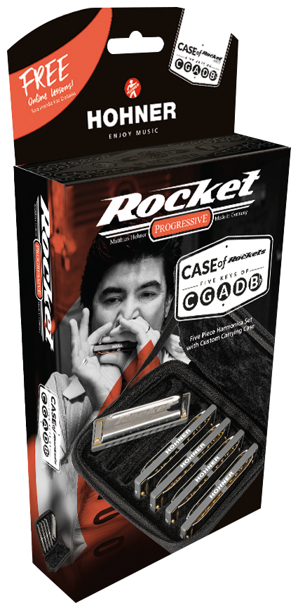 Hohner HOM20135XP Harmonica, Rocket, C/G/A/D/Bb 5er Pack