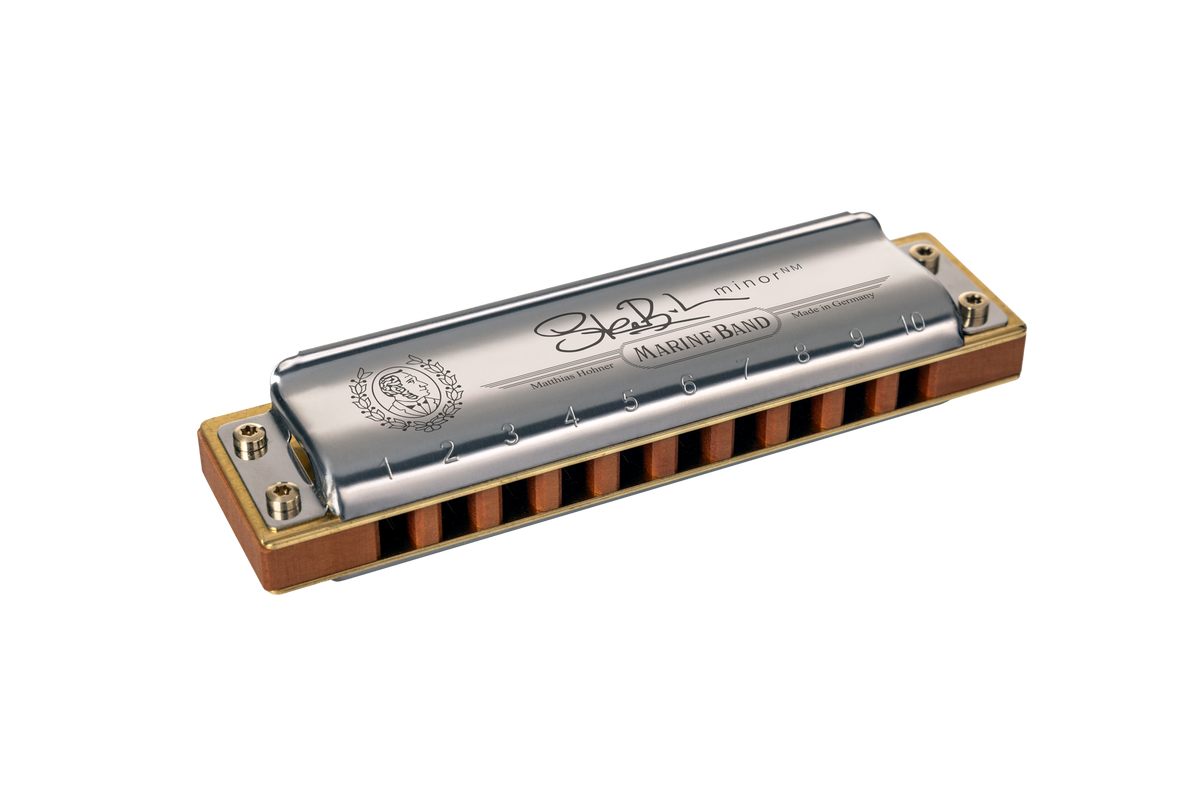Hohner HOM202550P Mondharmonica, Marine Band - Deluxe, a, Steve Baker Signature,nat. moll