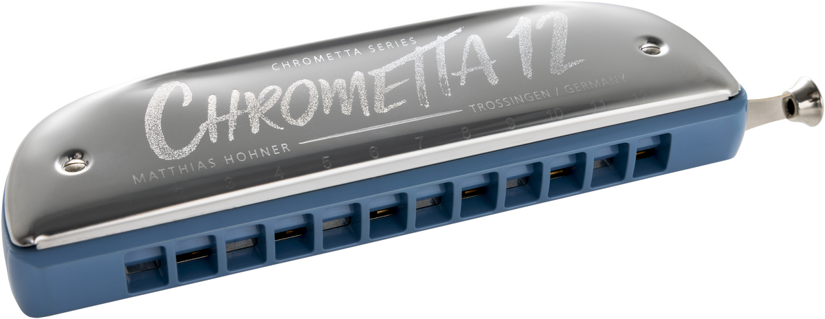 Hohner HOM255012 Mondharmonica, Chrometta 12, C, Color Edition