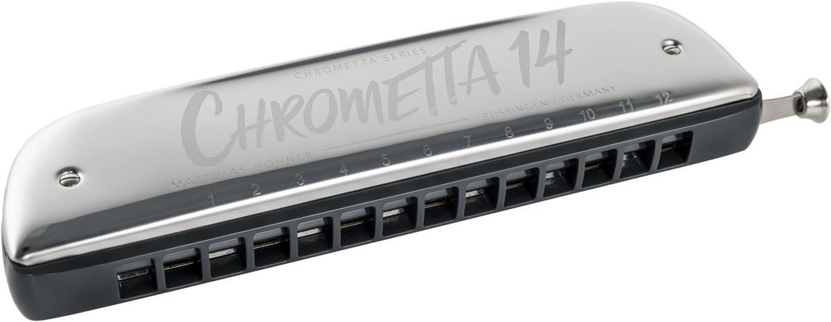 Hohner HOM257012 Mondharmonica, Chrometta 14, C, Color Edition