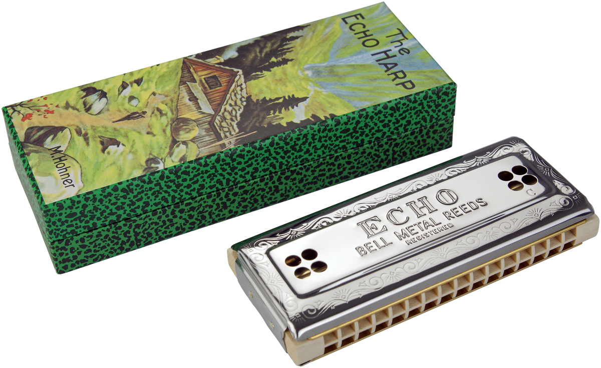Hohner HOM546433 Mondharmonica, Echo Harp Wender 64, C/G