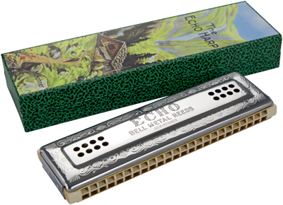 Hohner HOM569633 Mondharmonica, Echo Harp Wender 96, C/G