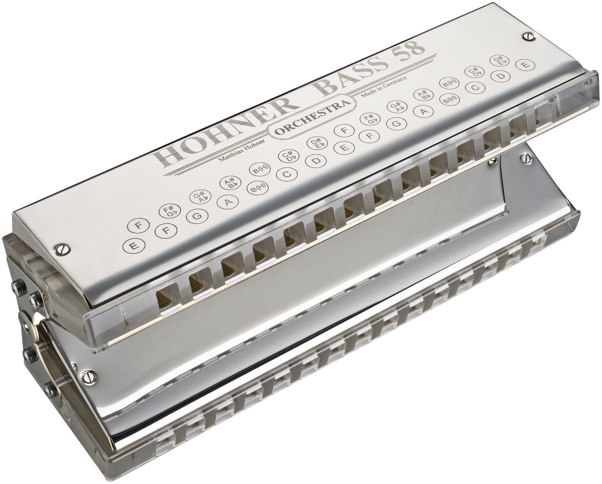 Hohner HOM965 Mondharmonica, Orchester, bas 58, E~e1