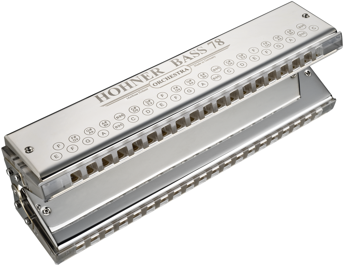 Hohner HOM968 Mondharmonica, Orchester, bas 78, E~c2