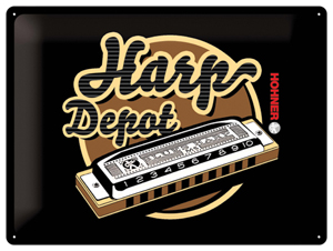 Hohner KTHODEPOT Bord, Harp Depot, ijzerplaat, 20x30cm