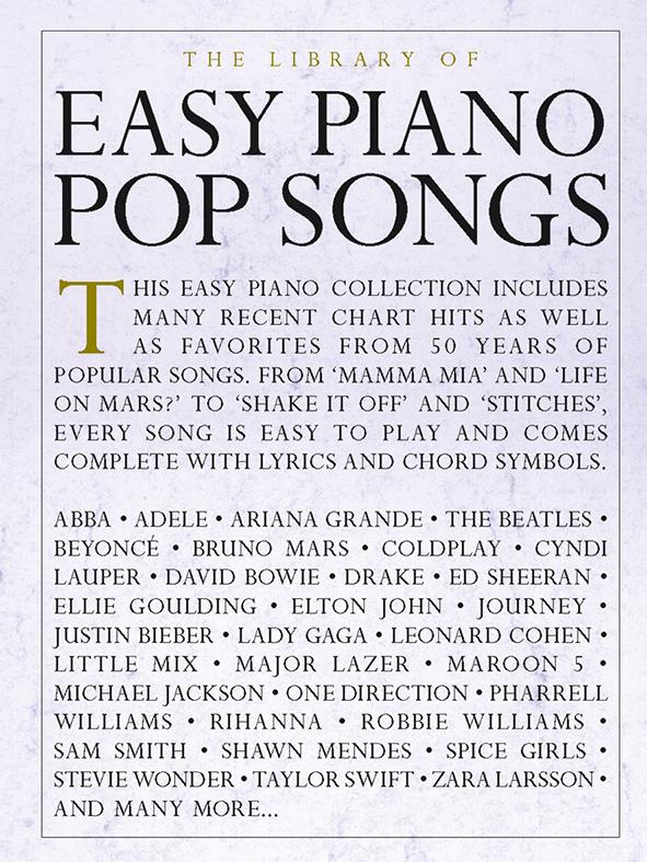 The Library Of Easy Piano Pop Songs