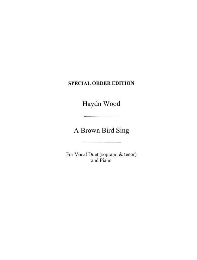 A Brown Bird Singing