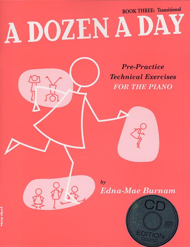 Burnam: A Dozen a Day Book 3 + Audio (Piano)