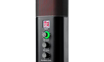 sE Electronics - QRNEOM - USB 24b/192kHz studio condensor microfoon for Mac, Windows, iOS en Android,