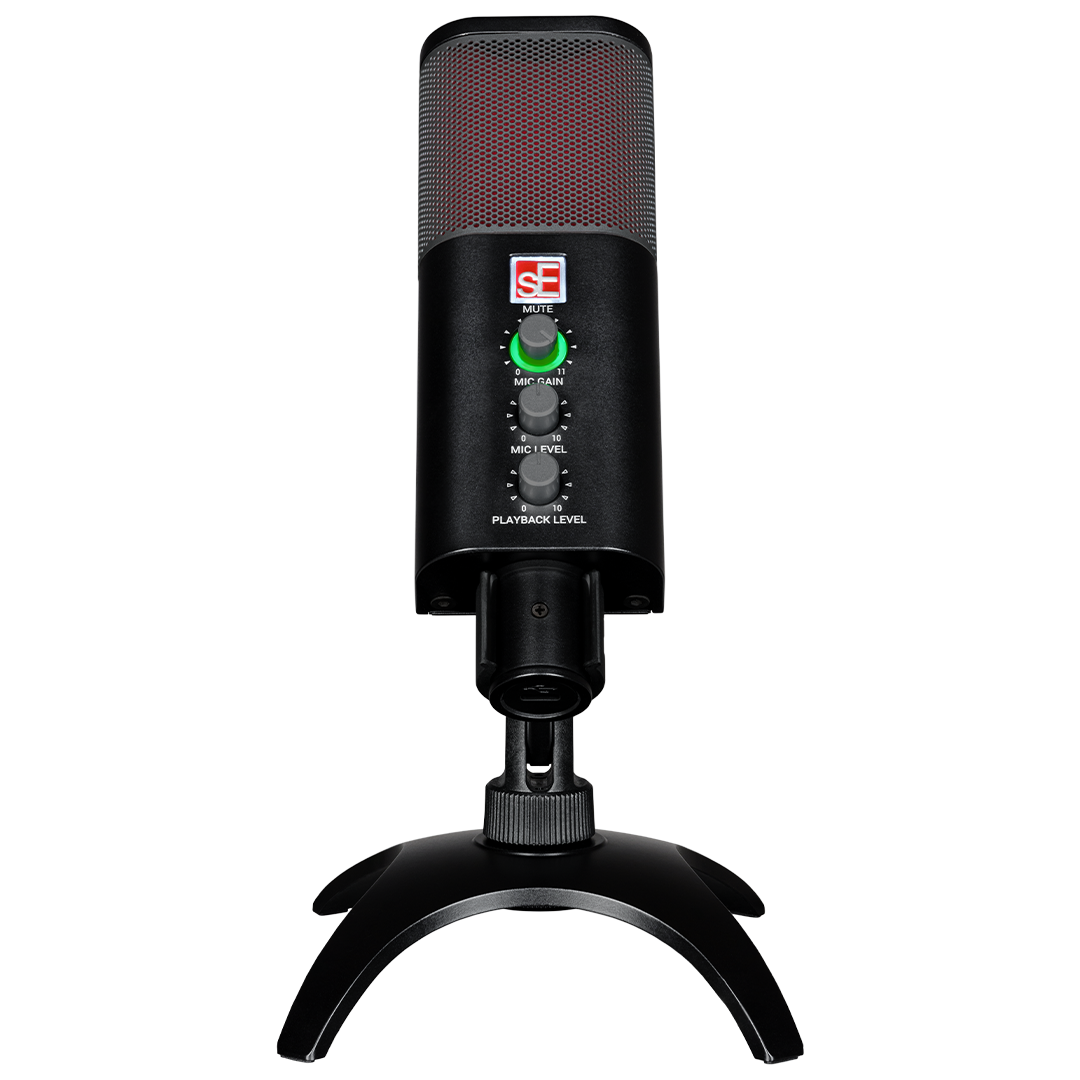 sE Electronics - QRNEOM - USB 24b/192kHz studio condensor microfoon for Mac, Windows, iOS en Android,