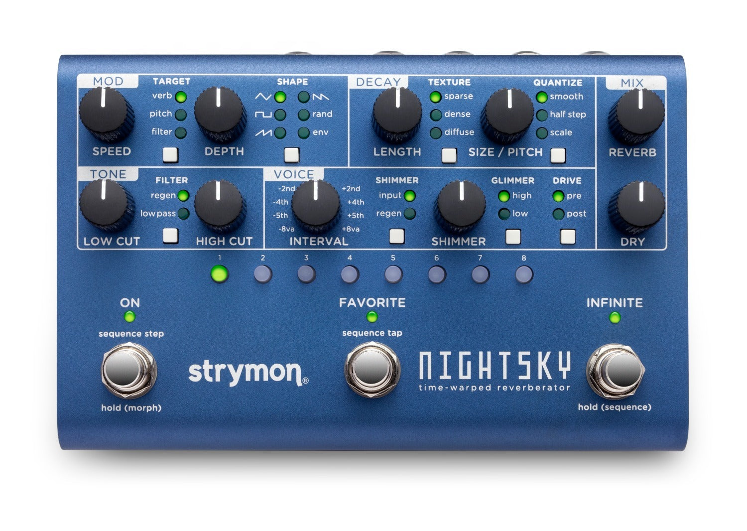 Strymon - STRNIGHTSKY - Experimental Reverb Workstation Pedal with Sequencer