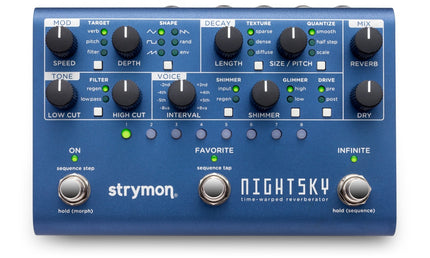 Strymon - STRNIGHTSKY - Experimental Reverb Workstation Pedal with Sequencer