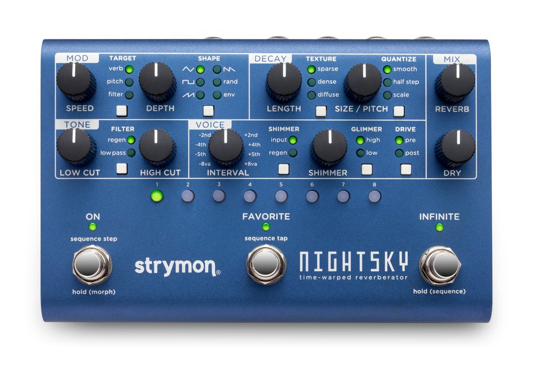 Strymon - STRNIGHTSKY - Experimental Reverb Workstation Pedal with Sequencer