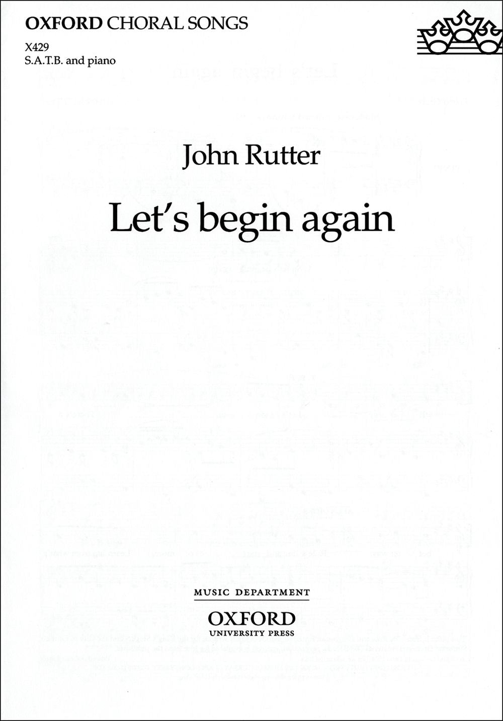 Let's Begin Again