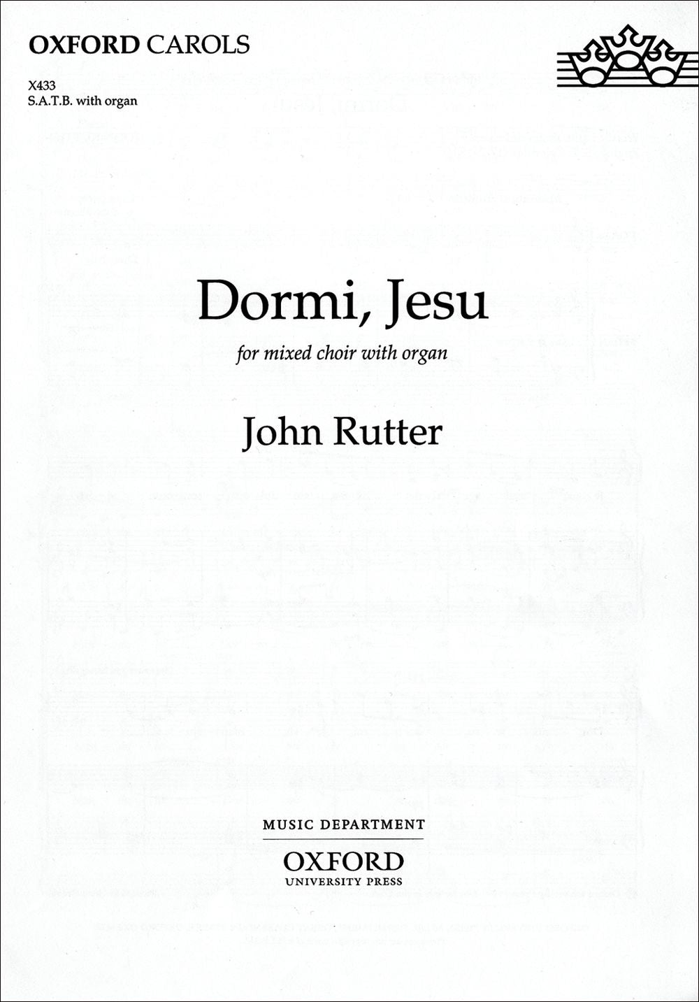 Rutter: Dormi, Jesu (SATB, Piano)