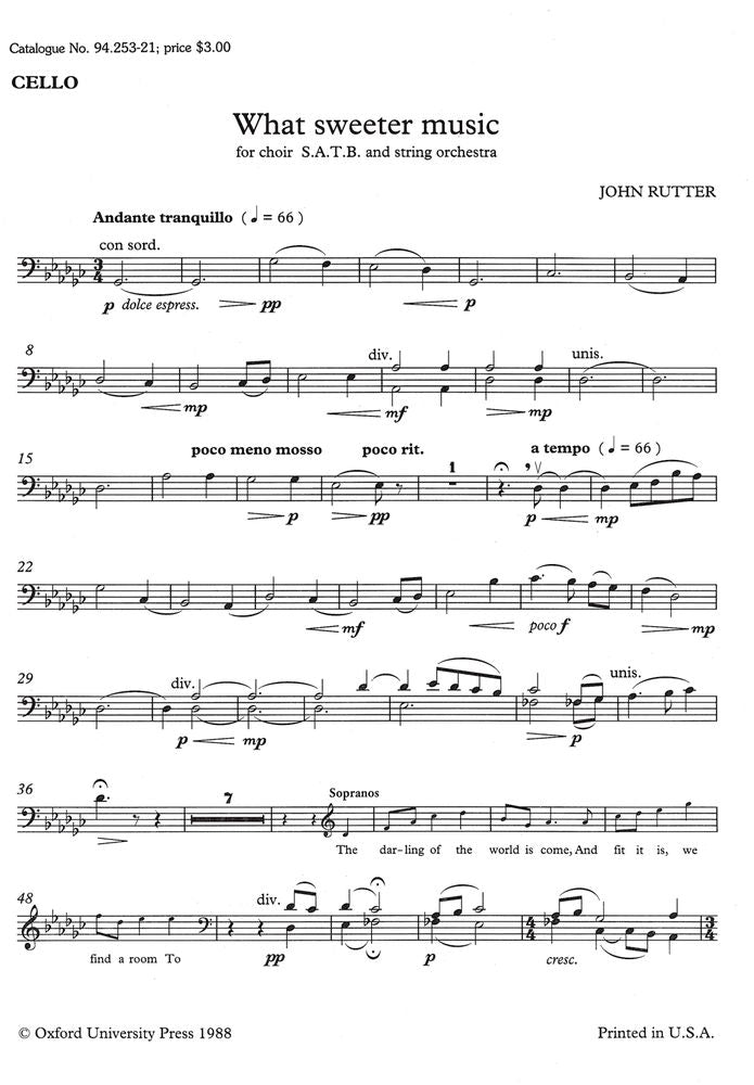 What Sweeter Music