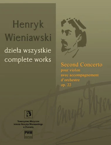Wieniawski: Second Concerto Pour Violin Avec . D'Orchestre (Orkest en Viool)