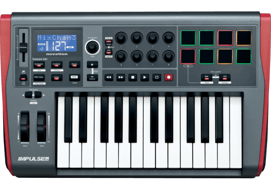 Novation – RNO IMPULSE-25 – Midicontroller