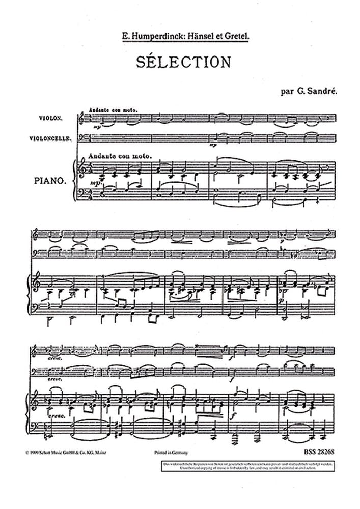 Engelbert Humperdinck: Hänsel und Gretel (Pianotrio)