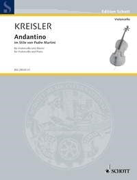 Fritz Kreisler: Andantino im Stile von P. Martini Nr. 2 (Cello en piano)