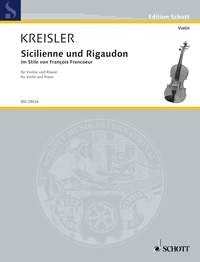 Kreisler: Sicilienne und Rigaudon Nr. 6 (Viool, Piano)