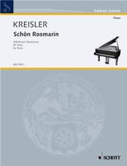 Fritz Kreisler: Schön Rosmarin (Piano)