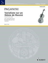 Niccolò Paganini: Variations sur un thème de Rossini (Cello en piano)