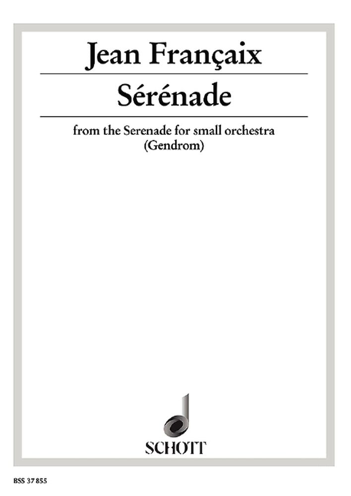 Jean Françaix: Sérénade (Cello en piano)