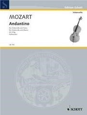 Wolfgang Amadeus Mozart: Andantino KV Anh. 46 (374g) (Cello en piano)