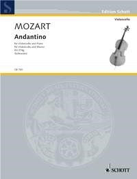 Wolfgang Amadeus Mozart: Andantino KV Anh. 46 (374g) (Cello en piano)