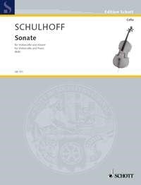 Erwin Schulhoff: Sonate (Cello en piano)