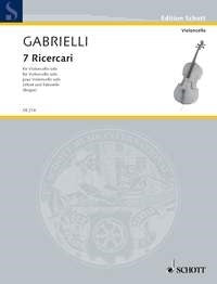 Domenico Gabrielli: 7 Ricercari (Cello)