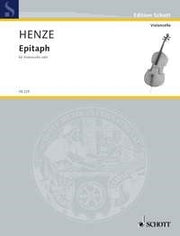 Hans Werner Henze: Epitaph (Cello)