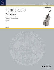 Krzysztof Penderecki: Cadenza (Cello)