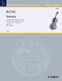 Pietro Giuseppe Gaetano Boni: Sonata C-Dur C-Dur op. 1/10 (Cello, Piano)
