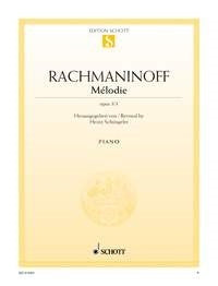 Sergei Rachmaninov: Mélodie op. 3/3 (Piano) afbeelding 2