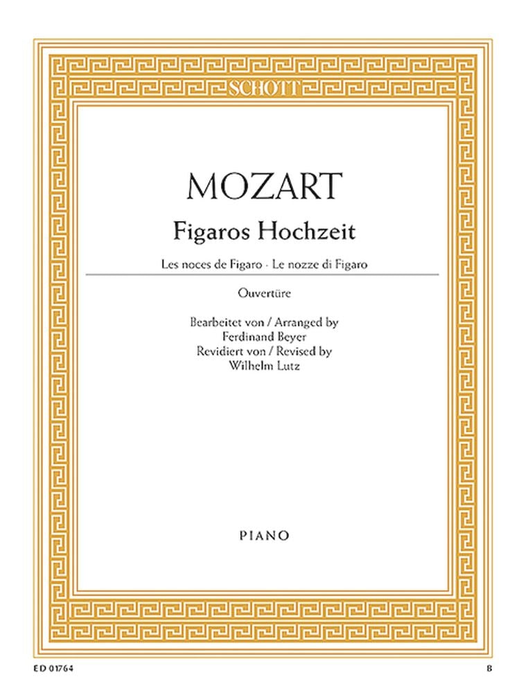 Wolfgang Amadeus Mozart: Figaros Hochzeit (Piano)