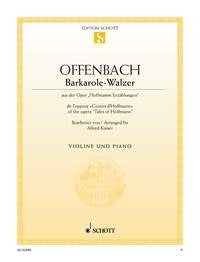 Offenbach: Barkarole-Walzer (Viool, Piano)