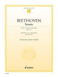 Beethoven: Sonate D-Dur D-Dur op. 12/1 (Viool, Piano)