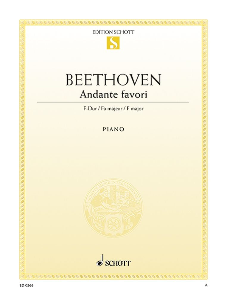 Ludwig van Beethoven: Andante favori F-Dur F-Dur (Piano)