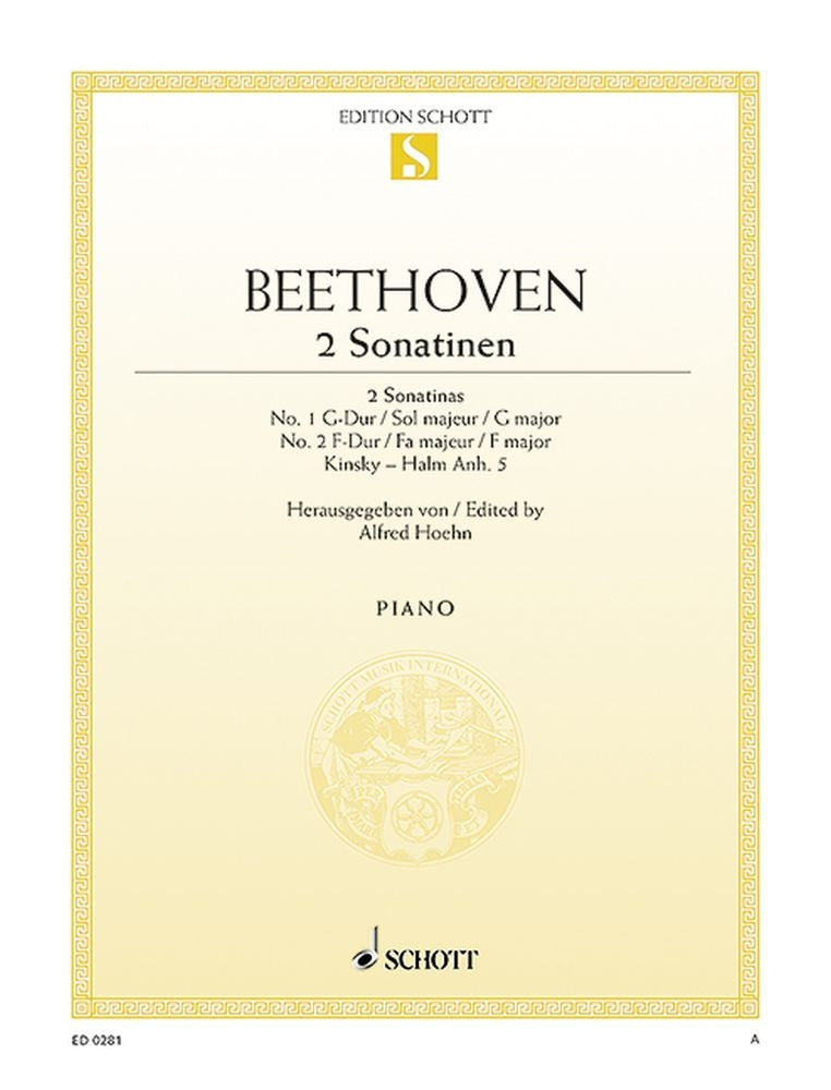 Ludwig van Beethoven: Zwei leichte Sonatinen (Piano)