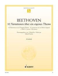 Ludwig van Beethoven: 32 Variationen über ein eigenes Thema c-Moll c-Moll (Piano) afbeelding 2