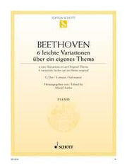 Ludwig van Beethoven: 6 leichte Variationen G-Dur G-Dur (Piano)