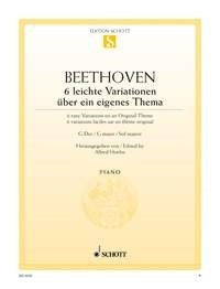 Ludwig van Beethoven: 6 leichte Variationen G-Dur G-Dur (Piano) afbeelding 2