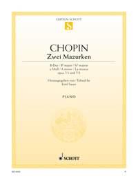Frédéric Chopin: Zwei Mazurken B-Dur und a-Moll op. 7/1 und 2 (Piano)